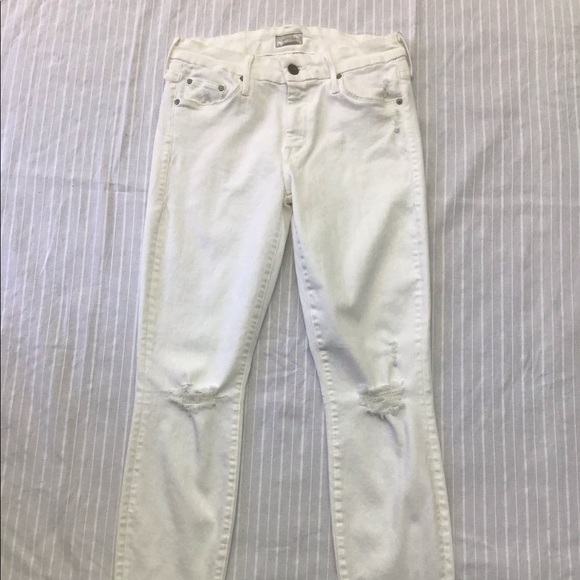 MOTHER Denim - MOTHER LOOKER ANKLE FRAY LITTLE MISS INNOCENT